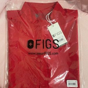 FIGS ❣️Red Icons ❣️ Rafaela Scrub Top XS